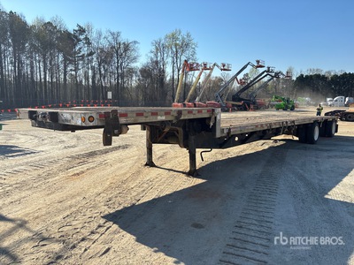 2007 Manac 48 ft T/A Spread Axle Single Drop Step Deck Trailer