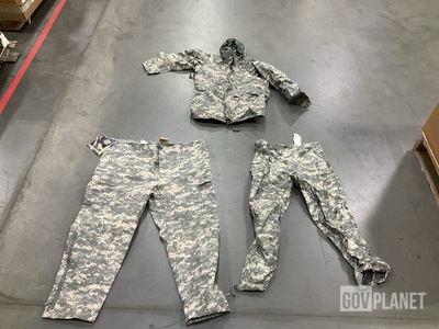 (15) Pairs of Wet Weather Trousers, (3) Cold Weather Parkas & Assorted Items
