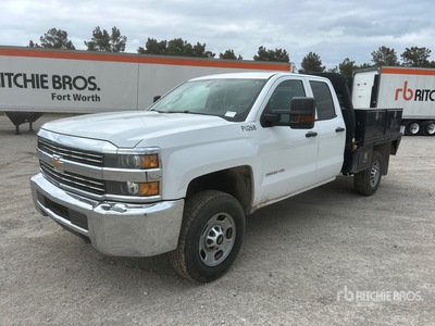 2016 Chevrolet 2500 4x2 Crew Cab Flatbed Truck