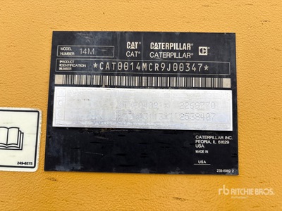 2012 Cat 14M Motor Grader