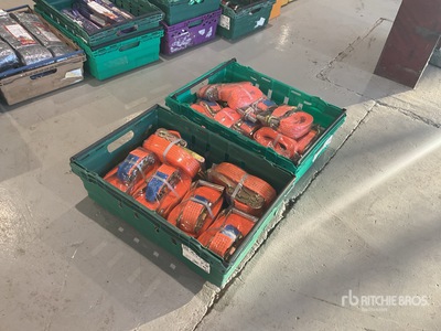 Quantity of (18) 12x3Ton 5m, 6x5Ton 12m Ratchet Straps (Unused)