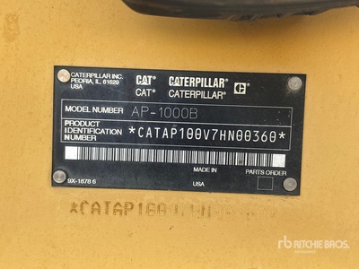 2004 Cat AP-1000B Wheel Asphalt Paver