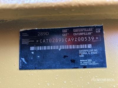 2015 Cat 289D Compact Track Loader