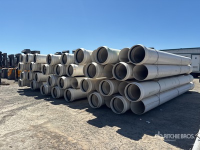 Quantity of (60) JM Eagle 18 in x 20 ft PVC Pipe (Unused)