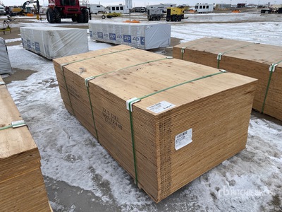 Quantity of (60) 4 ft x 8 ft 1/2" CSP/DFP No Stamp Plywood (Unused)