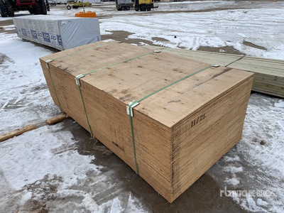 Quantity of (60) 4 ft x 8 ft 1/2" CSP/DFP No Stamp Plywood (Unused)