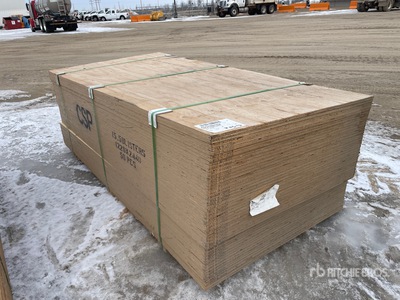 Quantity of (50) 4 ft x 8 ft 5/8" CSP/DFP No Stamp Plywood (Unused)