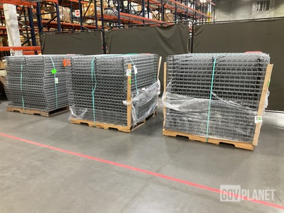 (3) Pallets of Wire Mesh Decks
