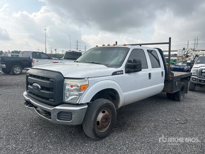 2016 Ford F-350 XL 4x4 Crew Cab شاحنة مسطحة (Inoperable)