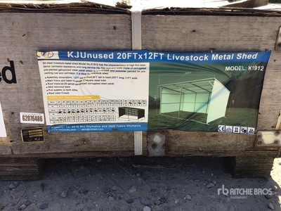 KJ K1912 Livestock Metal Shed - Unused