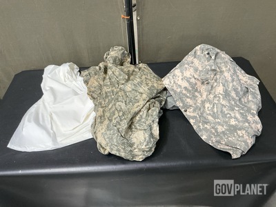 (46) Bivy Covers, (5) Wet Weather Ponchos, (14) Dozen Sheets & Assorted Items