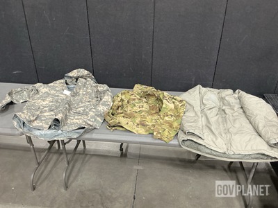 (17) Extreme Cold Weather Parkas, (6) Wet Weather Jackets & Assorted Items