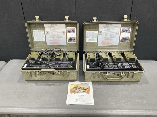 (4) Bren-Tronics BTC-70801 Battery Chargers