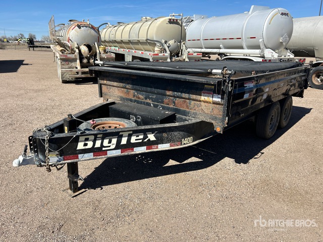 2017 Big Tex 14 ft T/A Dump Utility Trailer