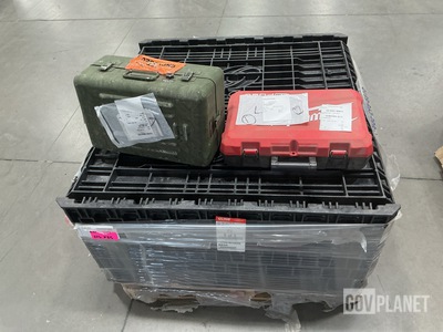 (10) Assorted Storage Cases & (1) Collapsible Bulk Container