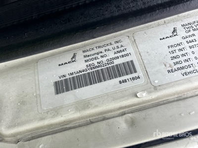 2021 Mack Anthem T/A Sleeper Truck Tractor