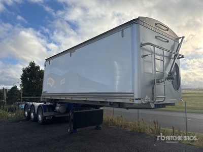 2021 GLT 6.7 m Tri/A B-Double Lead Aluminum مقطورة للتفريغ الخلفي