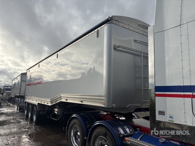 2020 GLT 10 m Tri/A Drop Deck مقطورة للتفريغ الخلفي