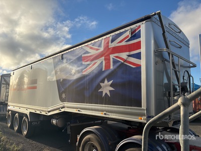 2023 GLT 10 m Tri/A Drop Deck مقطورة للتفريغ الخلفي