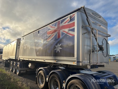 2023 GLT 6.7 m Tri/A B-Double Lead مقطورة للتفريغ الخلفي