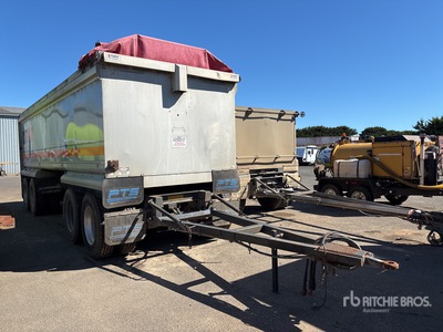 2005 Borcat 7600 mm Quad Dog مقطورة للتفريغ الخلفي