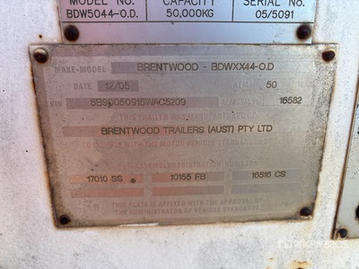2005 Brentwood 4 Rows of 4 Low Loader