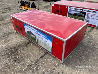 2026 SKLP SK-ZP20 20 ft x 30 ft All-Steel Carport (Unused)