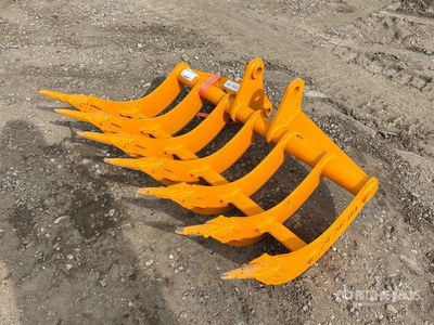2026 GIYI 48 in Excavator Rake - Fits Cat 307 (Unused)