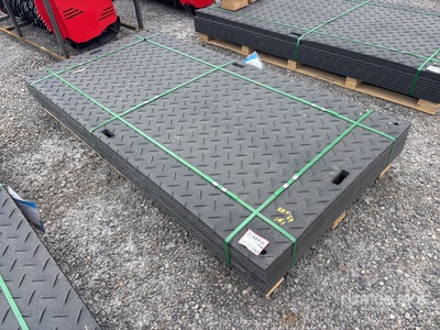 Quantity of (12) 2026 SKLP SK-LJB12 Polyethylene Sheet Ground Protection Mats Varios, tienda, almacen, consumidor (Unused)