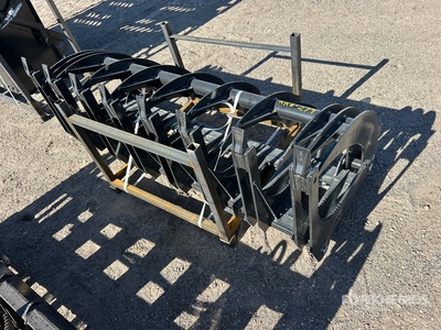 2026 GIYI GY-CLG72 72 in Grapple Skid Steer Root Rake (Unused)