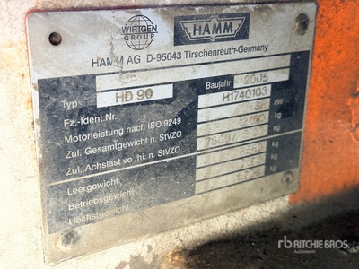 2005 Hamm HD90 Compacteur Vibrant Tandem Dubbele trommelwals