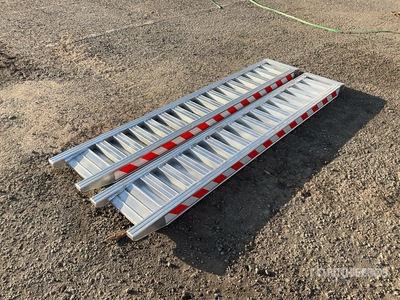 Quantity of (2) 1900mm x 310mm Hooked Trailer Ramps (Unused)