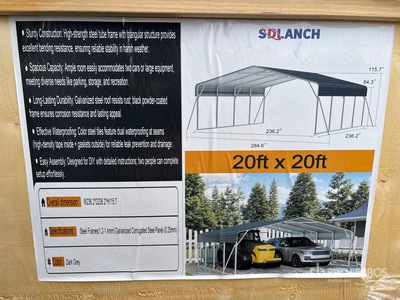 2026 SDLC2020 20 ft x 20 ft مظلة سيارات (Unused)