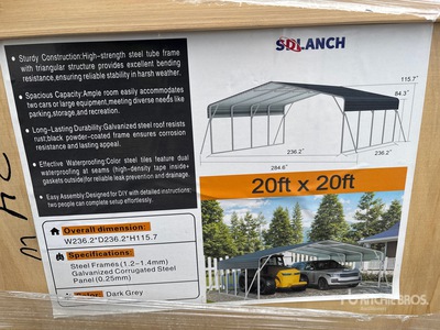 2026 SDLC2020 20 ft x 20 ft مظلة سيارات (Unused)