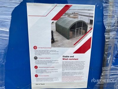 2026 202012A 20 ft x 20 ft x 12ft Livestock Tent (Unused)