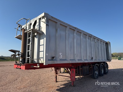 Kaiser Tri/A Semi Remorque Benne 3 essieux kiep aanhangwagen