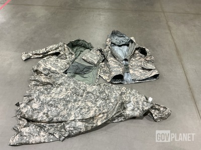 (17) Cold Weather Parkas, (20) Wet Weather Ponchos & Assorted Items