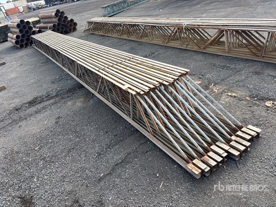 Quantity of (10) 20 in x 22 ft 6 in Bar Joists