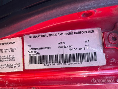 2006 International 4300 Tipper Truck