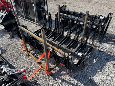 2026 GIYI GY-CLG72 72 in Grapple Skid Steer Root Rake (Unused)