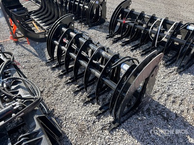 2026 GIYI GY-CLG72 72 in Grapple Skid Steer Root Rake (Unused)