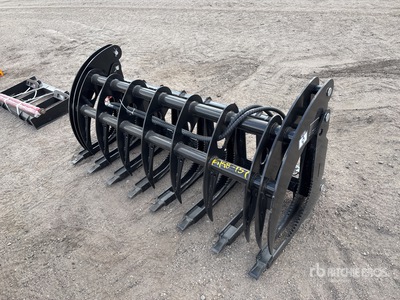 2026 GIYI GY-CLG72 72 in Grapple Skid Steer Root Rake (Unused)