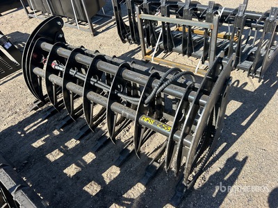2026 GIYI GY-CLG72 72 in Grapple Skid Steer Root Rake (Unused)