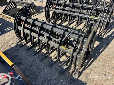 2026 GIYI GY-CLG72 72 in Grapple Skid Steer Root Rake (Unused)