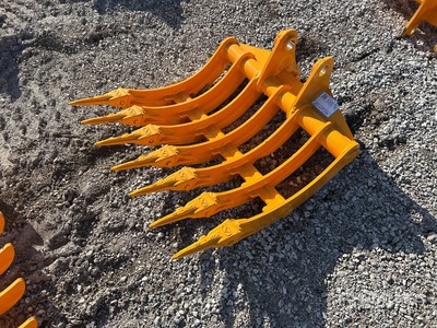 2026 GIYI 32 in Excavator Rake - Fits Cat 305 (Unused)