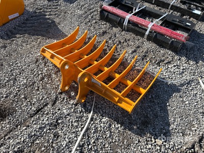 2026 GIYI 44 in Excavator Rake - Fits Cat 305 (Unused)