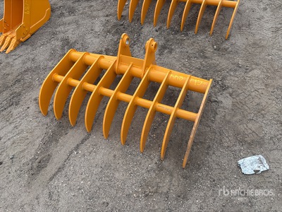 2026 GIYI 44 in Excavator Rake - Fits Cat 305 (Unused)