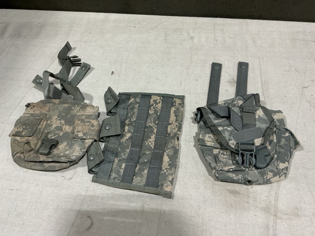 (112) M4 Three Mag Pouches, (114) Canteen Pouches & Assorted Items