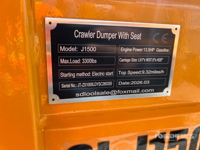 2026 SDLOOL SL-J1500 Mini Crawler جرار نقل (Unused)