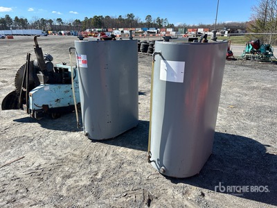 Quantity of (2) 55 gal Skid Mounted Steel Fuel Tank